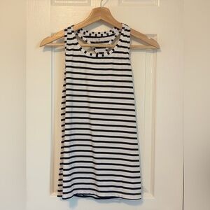 Athleta Black and White Striped active  tank top size S